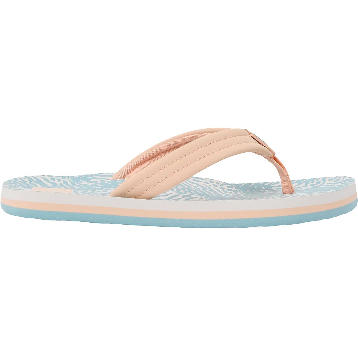 Image of Reef Ahi Sandal - Girls' Peach/Blue Animal, 1.0