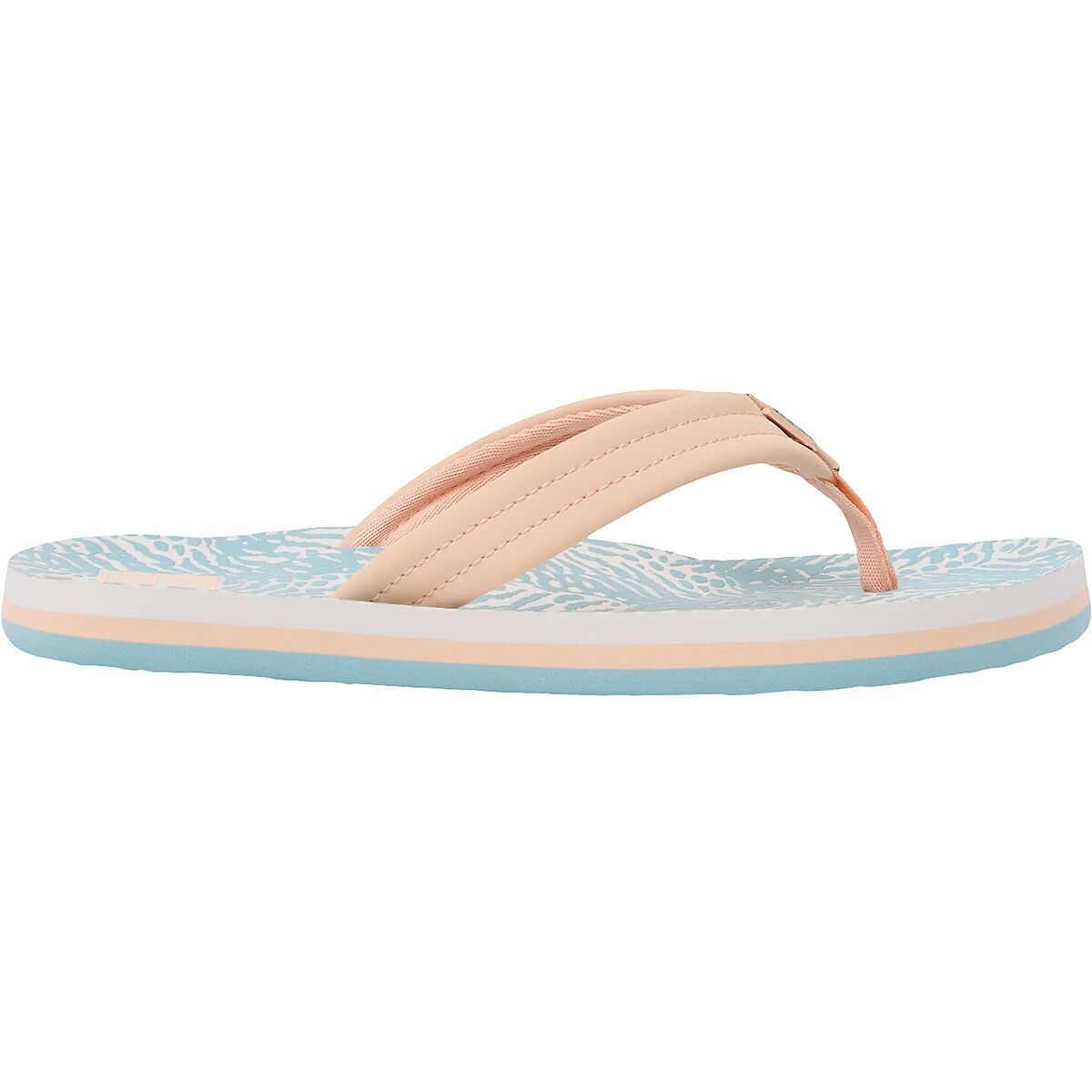 Image of Reef Ahi Sandal - Girls' Peach/Blue Animal, 13.0