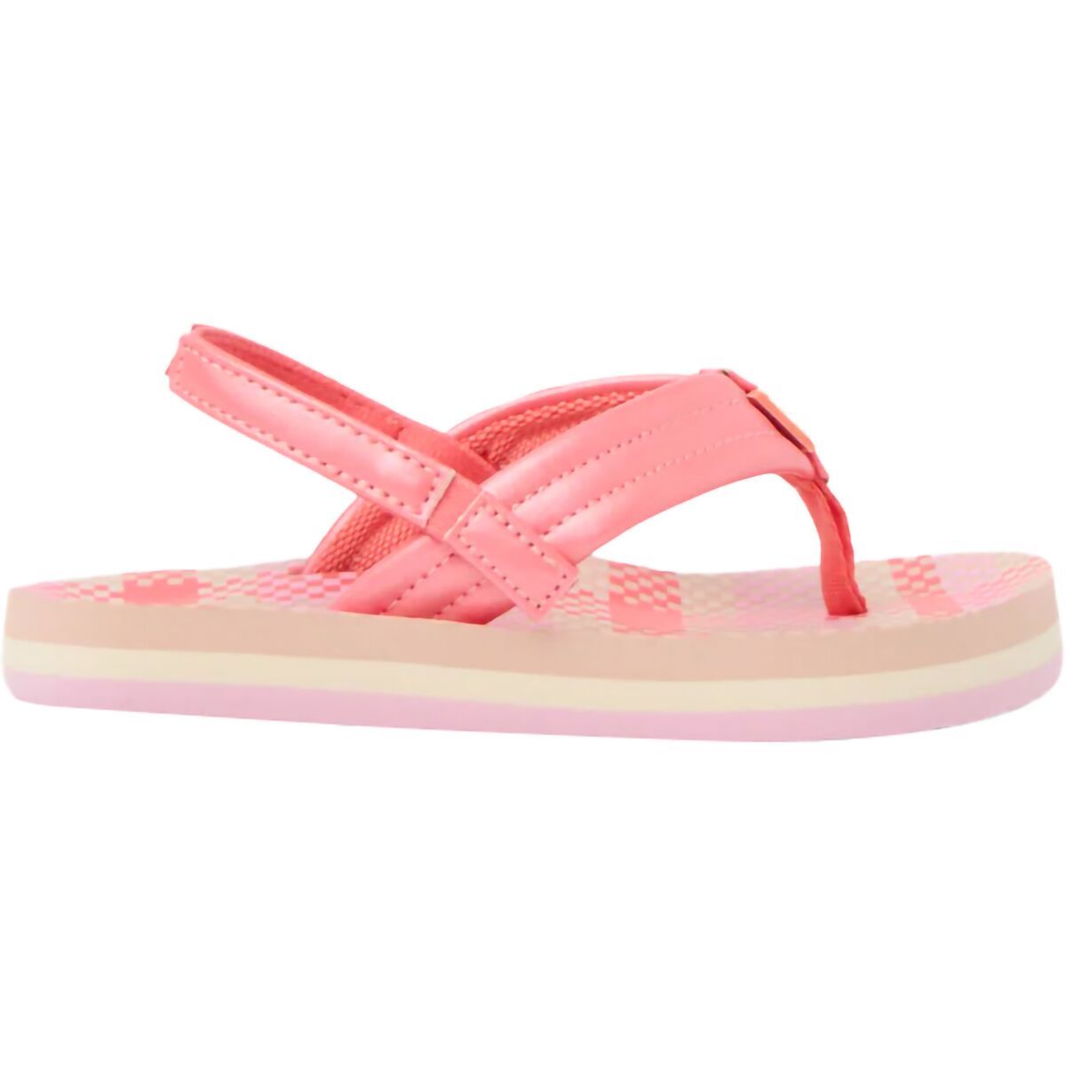Image of Reef Little Ahi Sandal - Toddler Girls' Pink Plaid, 10.0