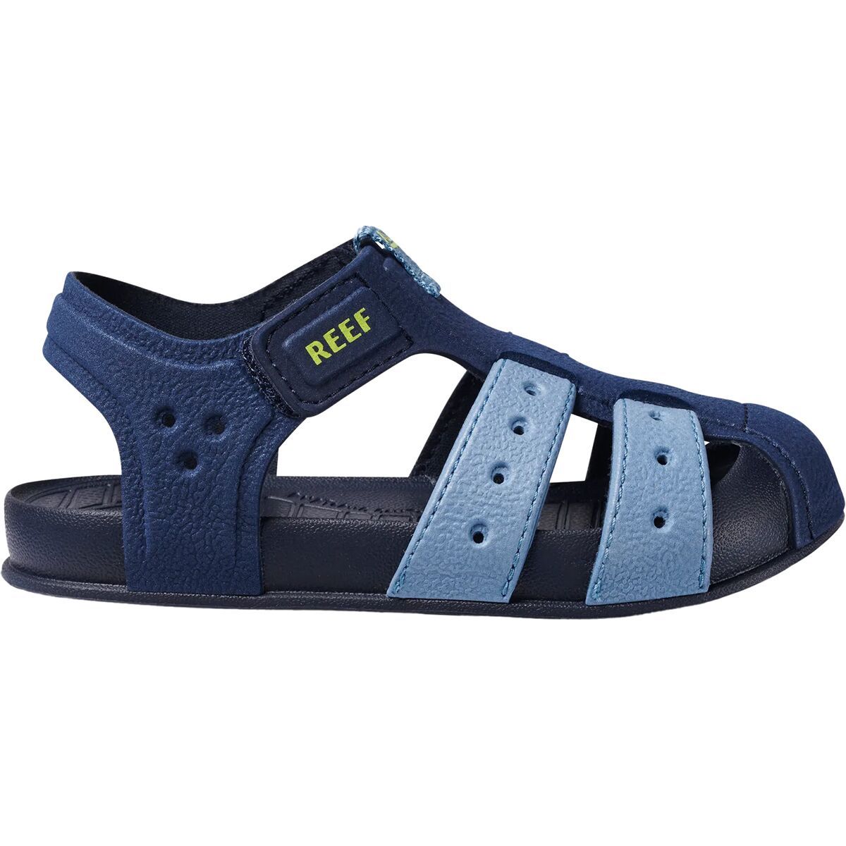 Image of Reef Little Water Beachy Sandal - Toddler Boys' Grey/Ocean/Lime, 11.0