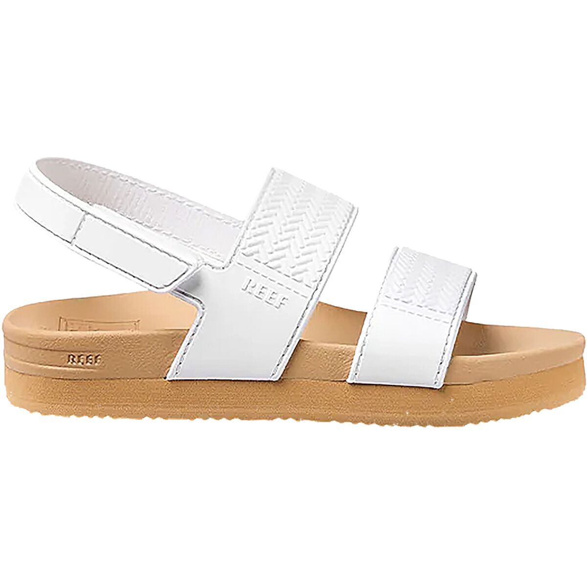 Image of Reef Little Water Vista Sandal - Toddler Girls' White/Tan, 7.0