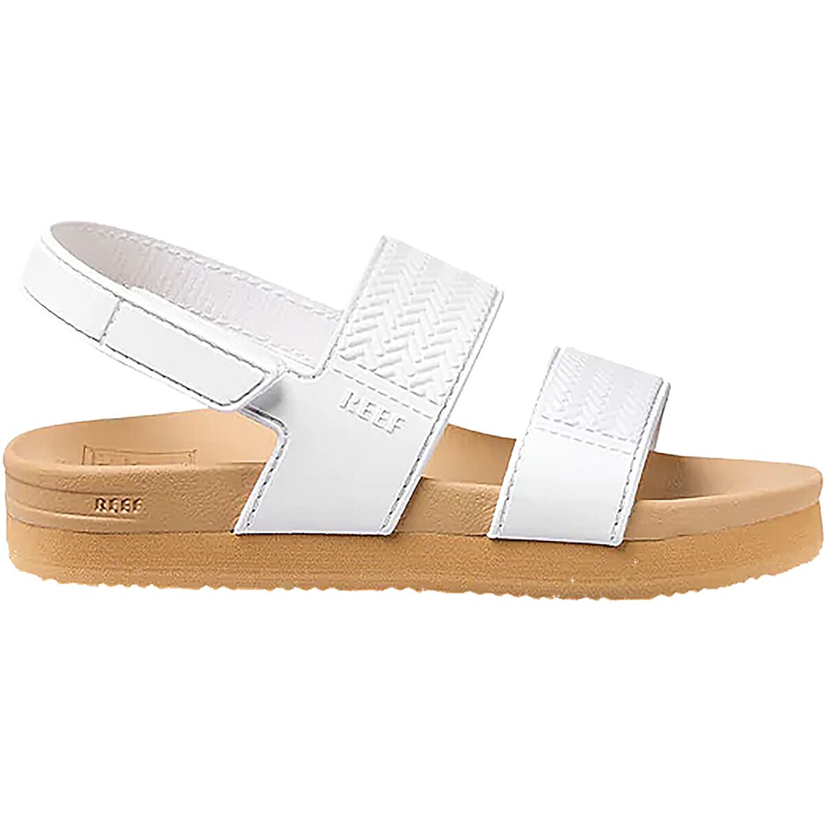 Image of Reef Little Water Vista Sandal - Toddler Girls' White/Tan, 5.0