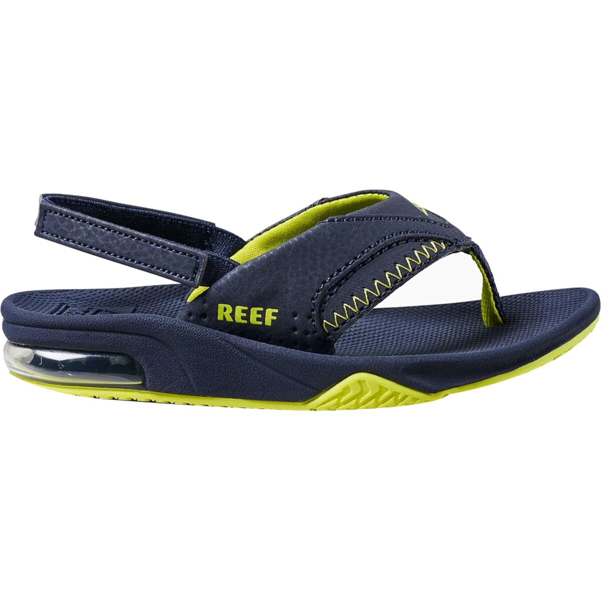 Image of Reef Fanning Sandal - Toddler Boys' Lime/Navy, 8.0