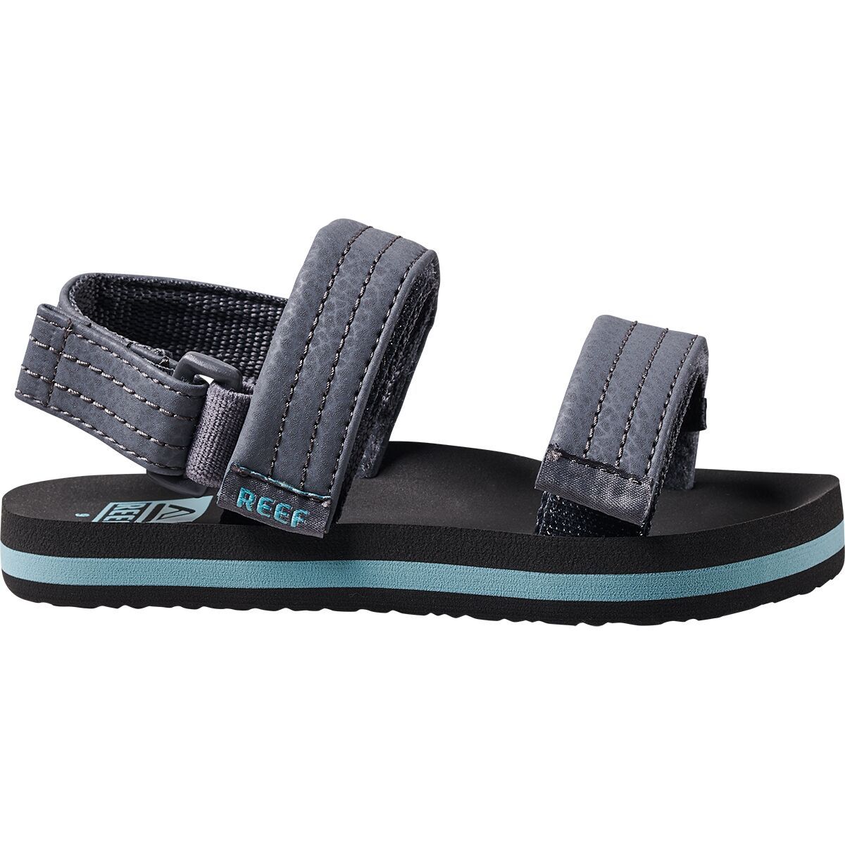 Image of Reef Lil Ahi Convertible Sandal - Toddler Boys' Grey/Aquifer, 5.0
