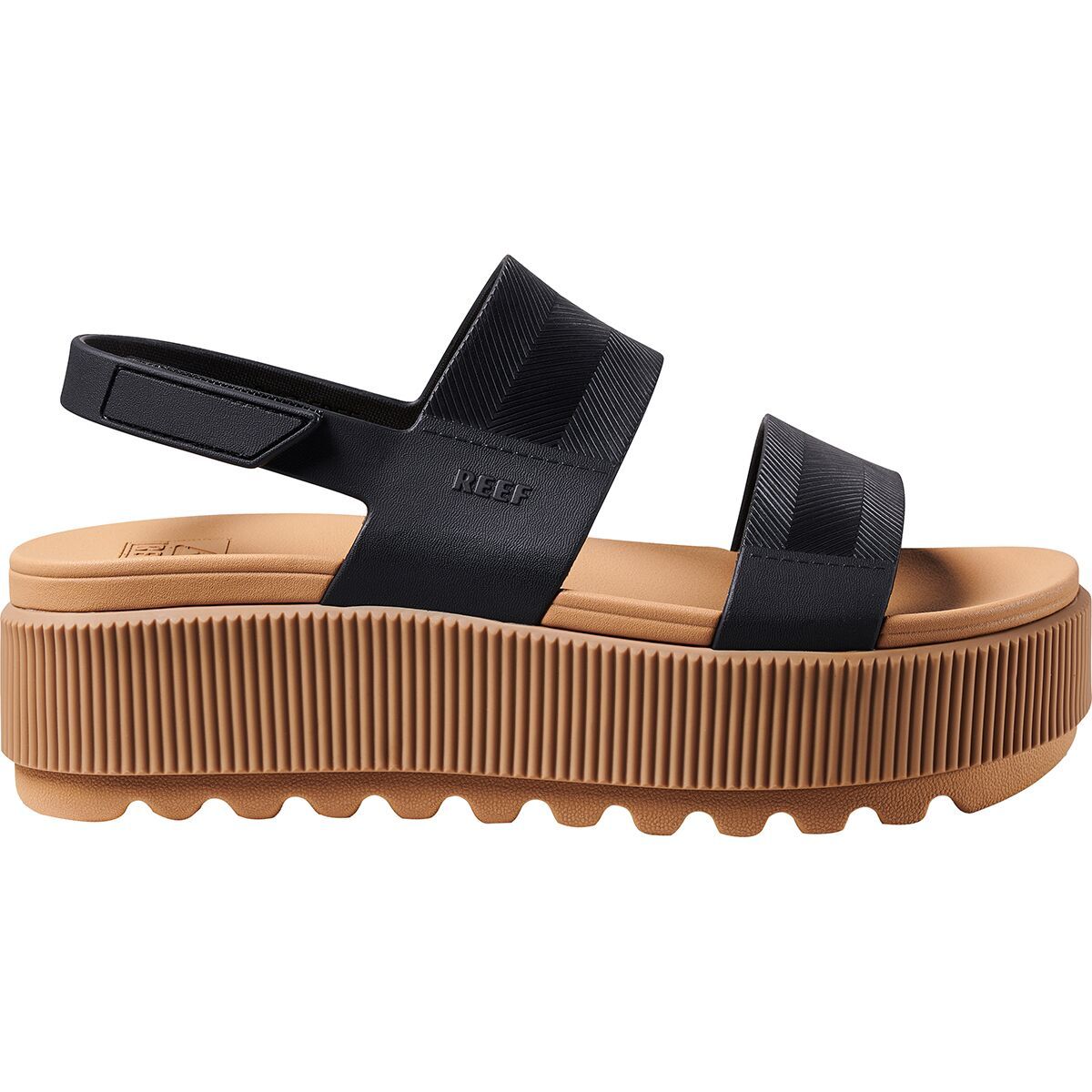 Image of Reef Water Vista Higher Sandal - Women's Black/Tan, 7.0