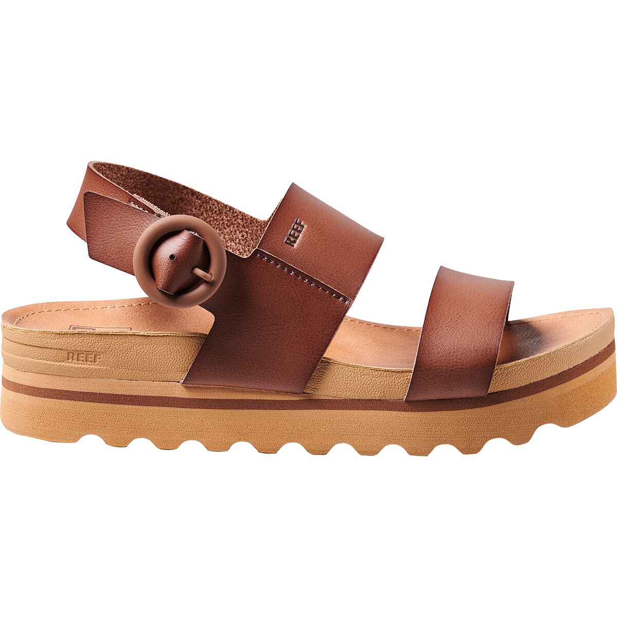 Image of Reef Vista Hi Buckle Sandal - Women's Espresso, 9.5