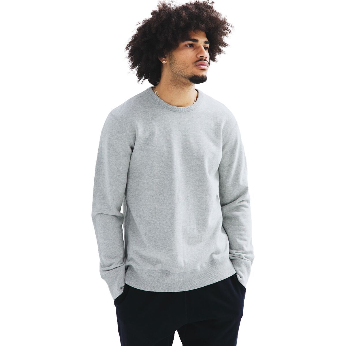 Reigning Champ Midweight Crewneck Sweatshirt - Men's Hgrey, M