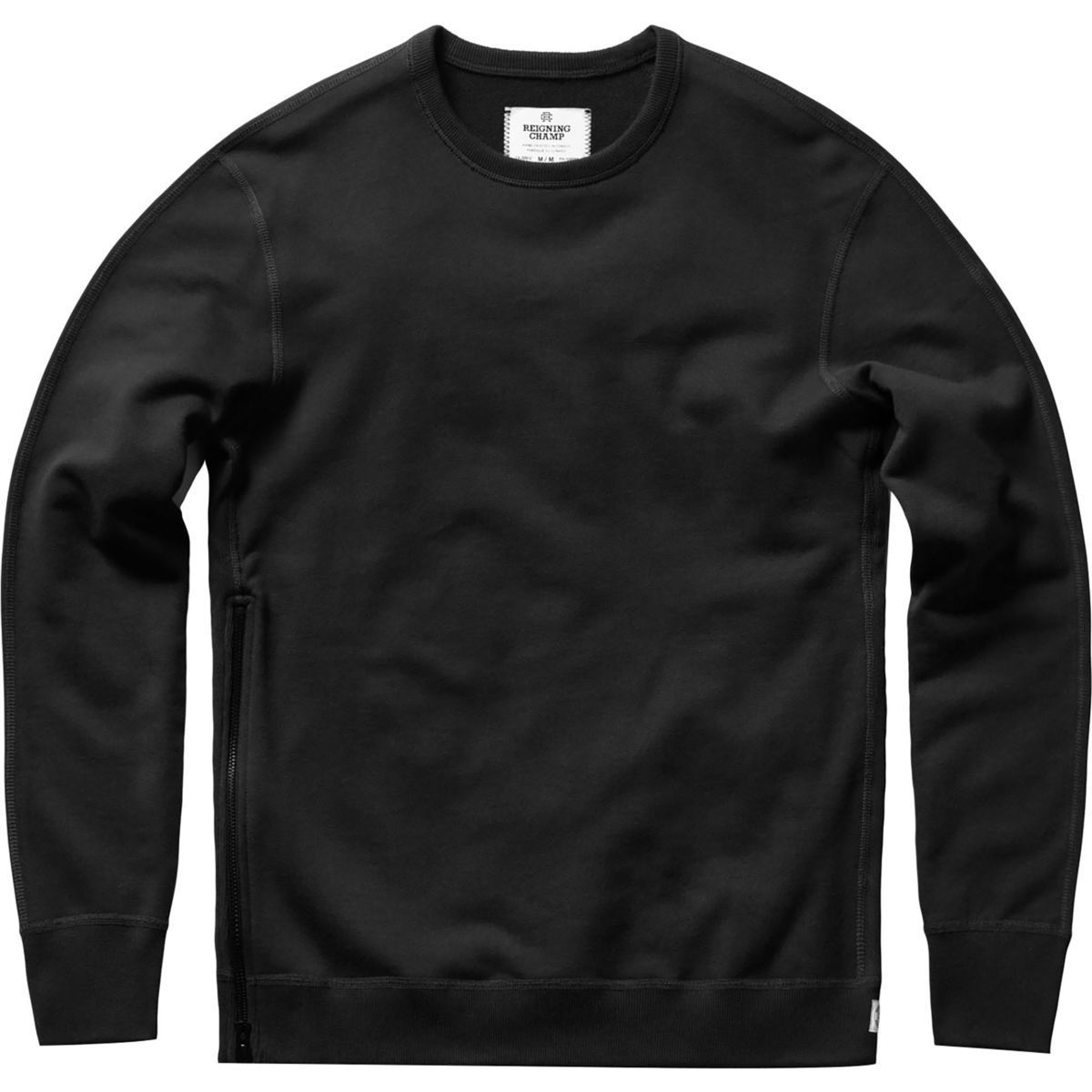 Reigning champ side zip crewneck cheap