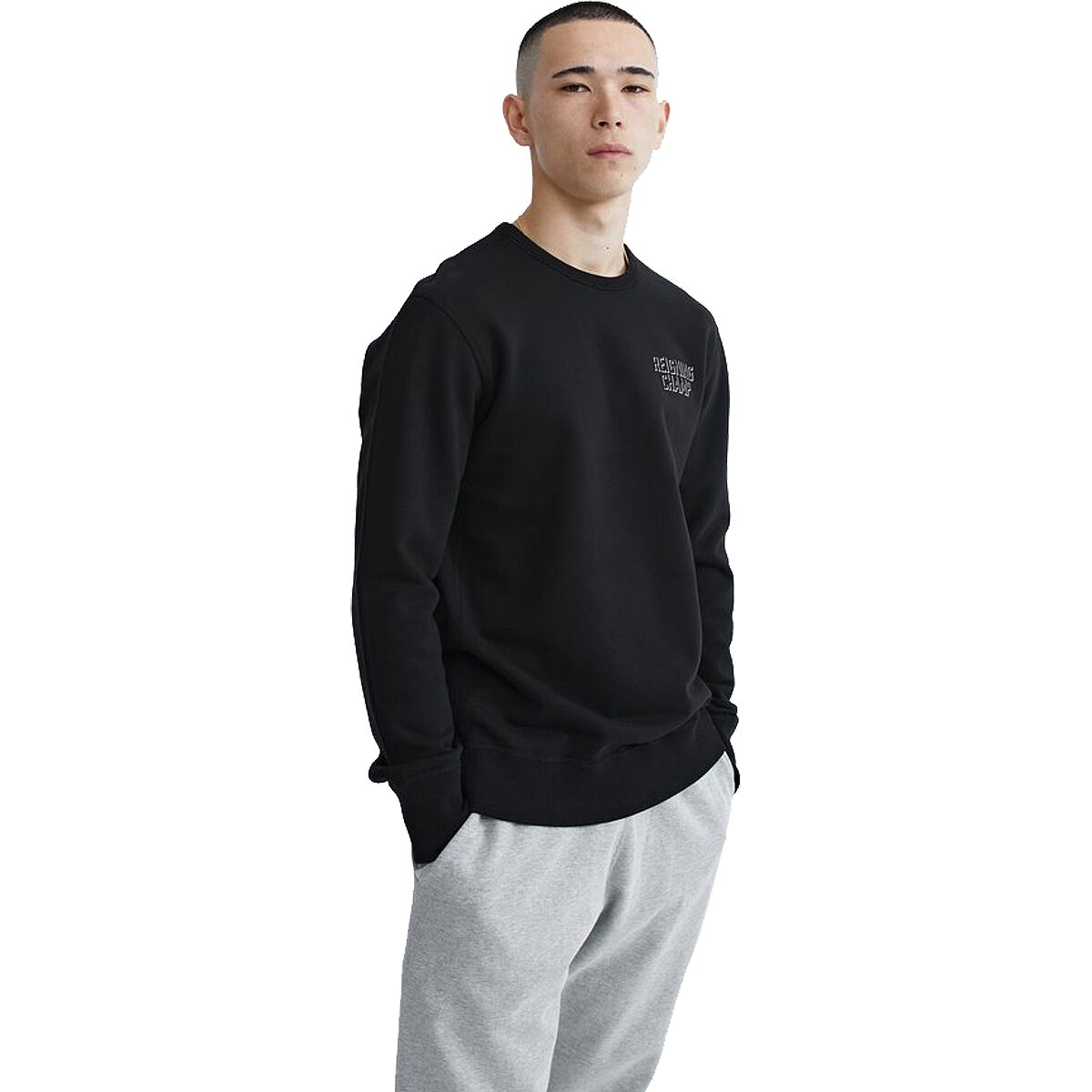 Reigning Champ Dropshadow Midweight Terry Crewneck Sweater - Men's