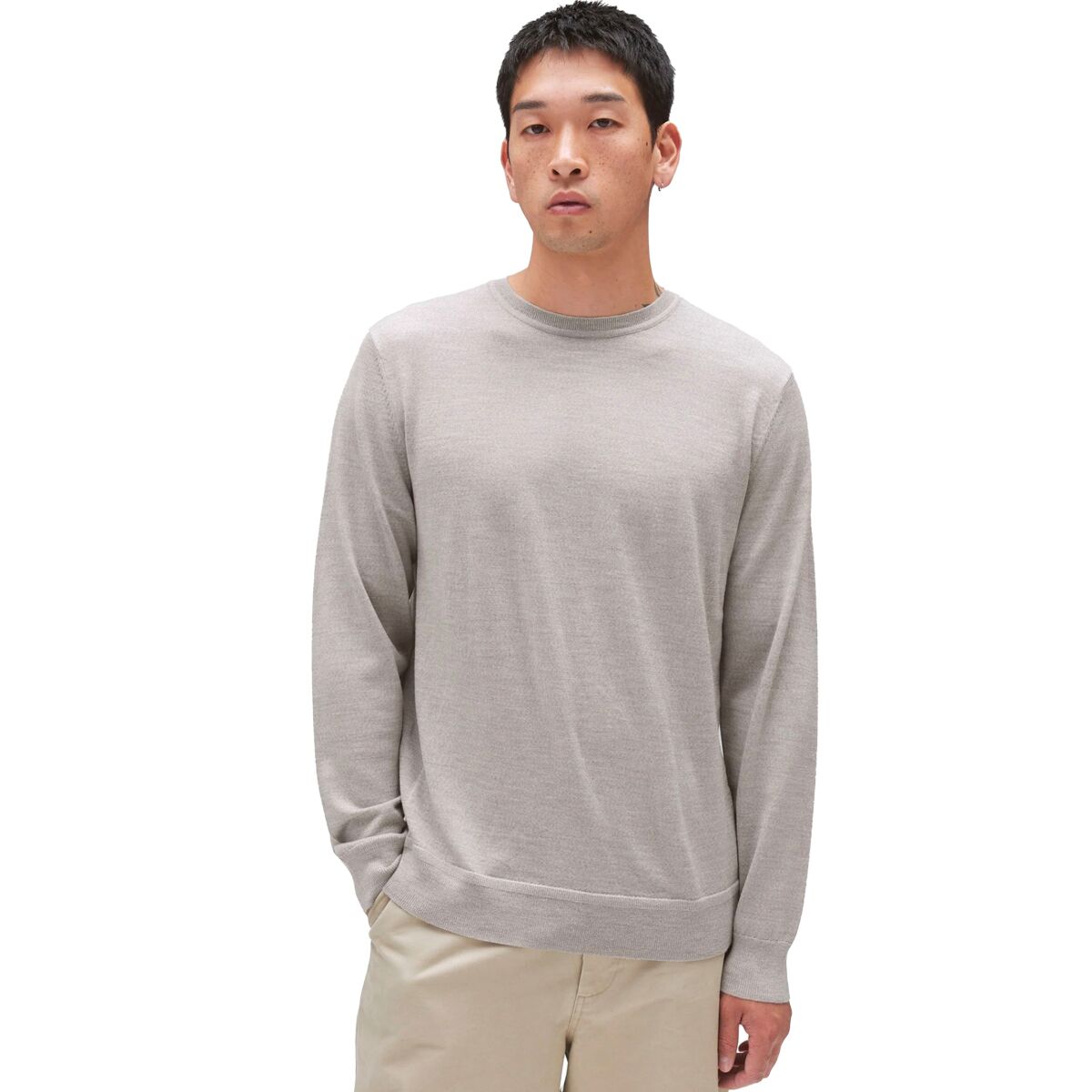 Reigning Champ Reigning Champ Lightweight Merino Harry Crewneck Sweater - Men's Dove, XL