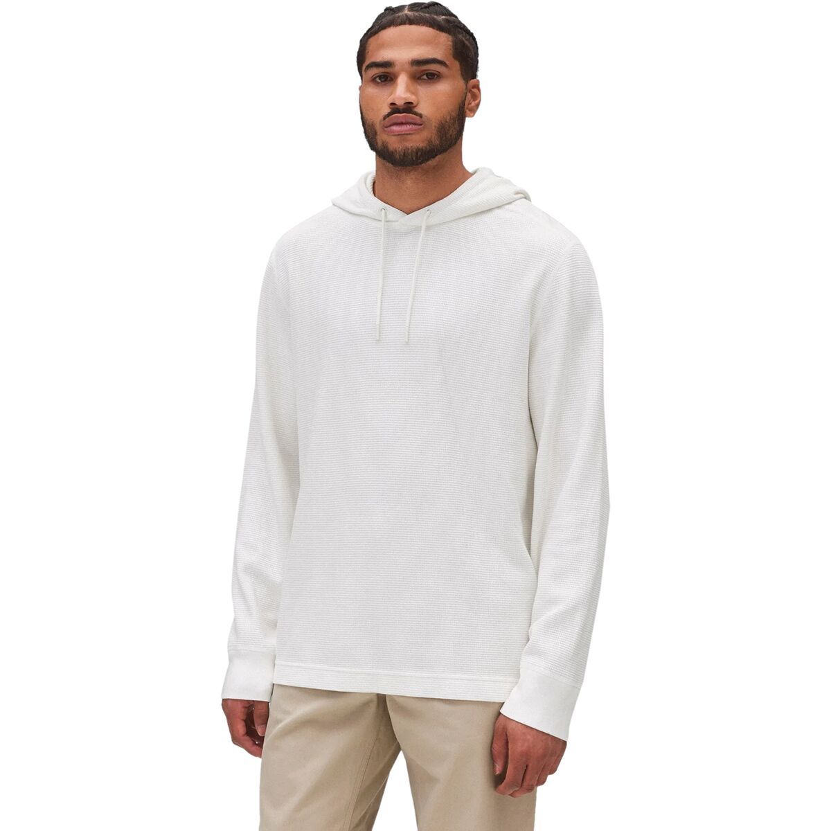 Reigning Champ Lightweight Waffle Hoodie - Men's Championship White, XXL