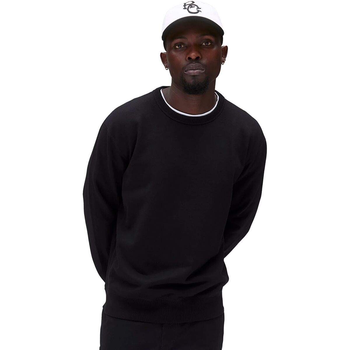 Image of Reigning Champ Midweight Terry Classic Crewneck Sweatshirt - Men's Black, XL