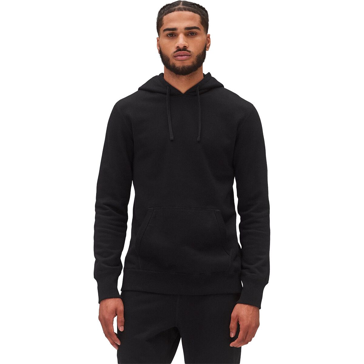 Image of Reigning Champ Midweight Terry Slim Hoodie - Men's Black, S