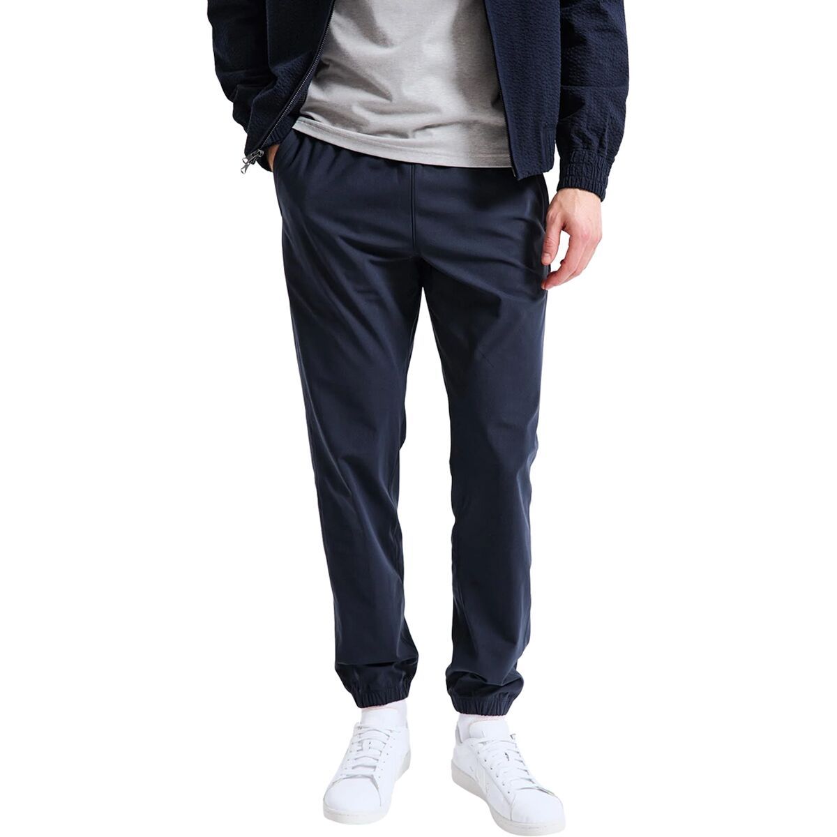 Тренеры по классическому джоггеру из эластичного трикотажа с основой от действующего чемпиона - мужские