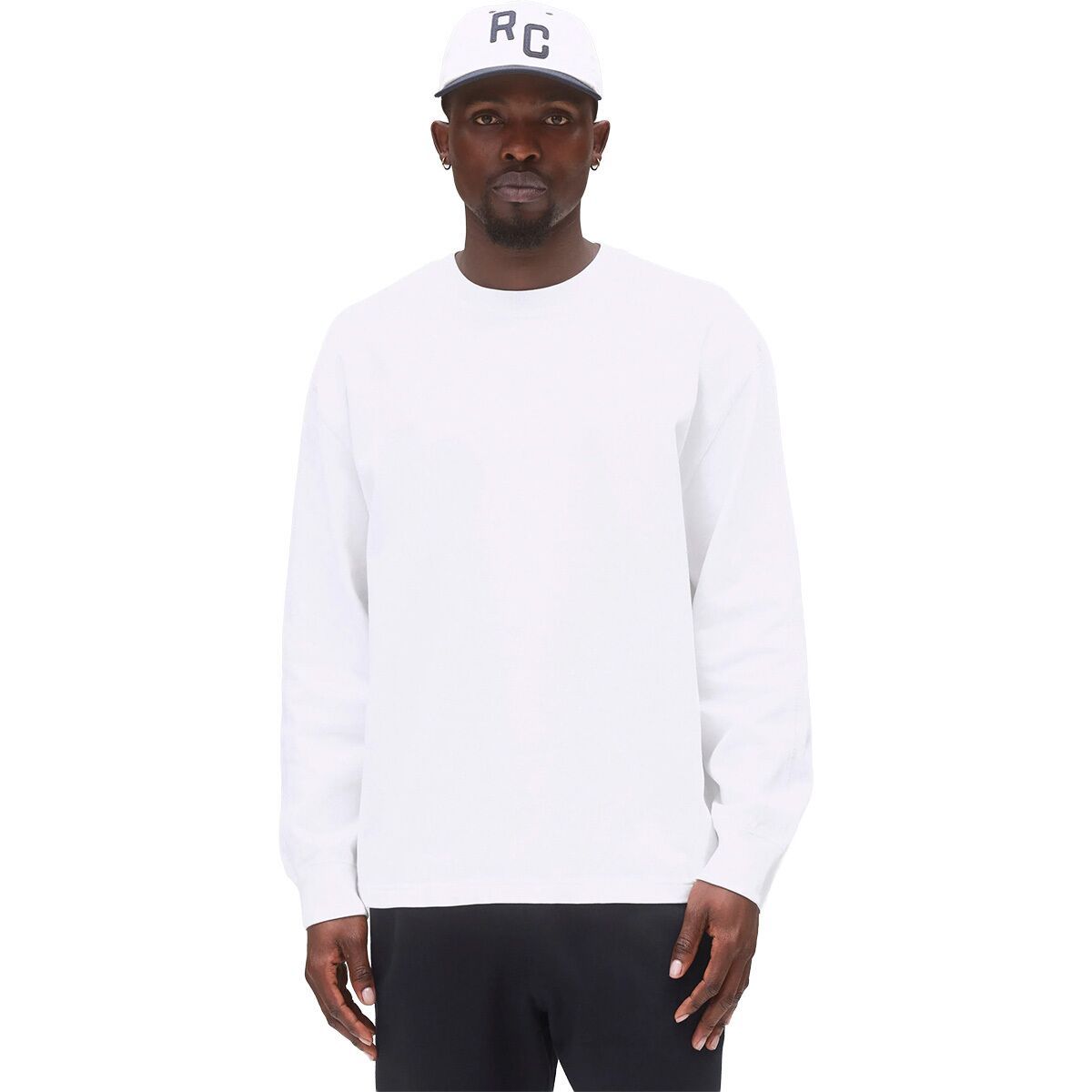 Image of Reigning Champ Heavyweight Jersey Relaxed Long-Sleeve Shirt - Men's White, L
