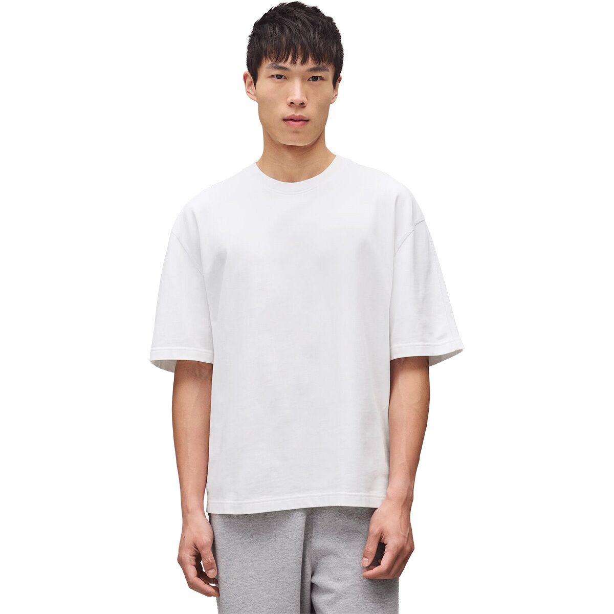 Image of Reigning Champ Heavyweight Jersey Relaxed T-Shirt - Men's White, S