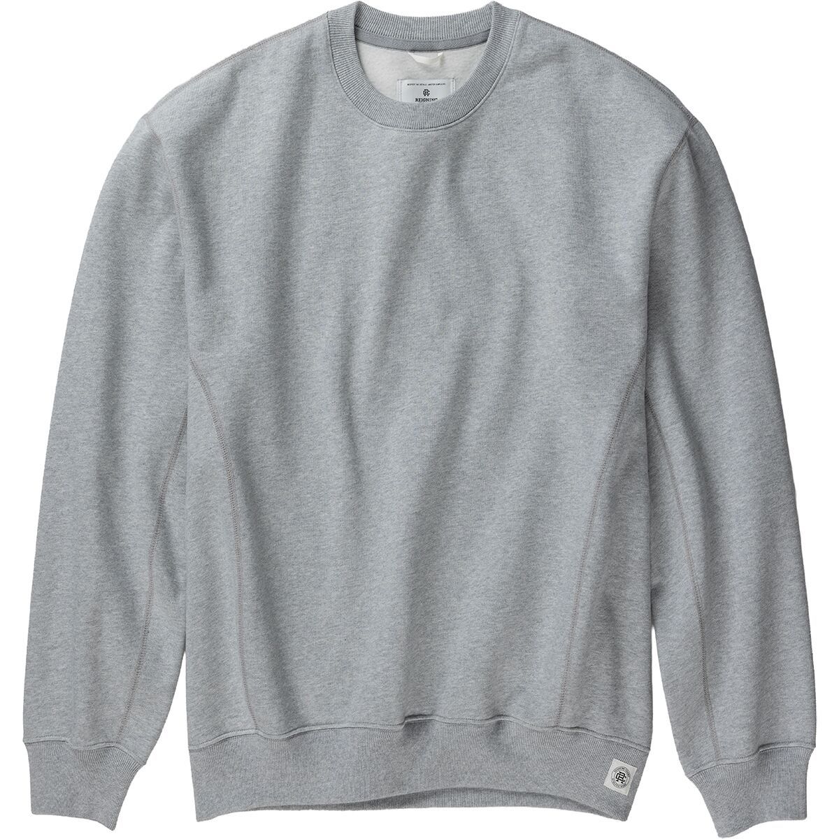 Image of Reigning Champ Brushed Fleece '97 Relaxed Crewneck Sweatshirt - Men's Hgrey, M