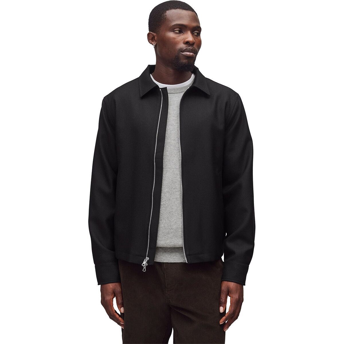 Image of Reigning Champ Wool Twill Venue Jacket - Men's Black, L