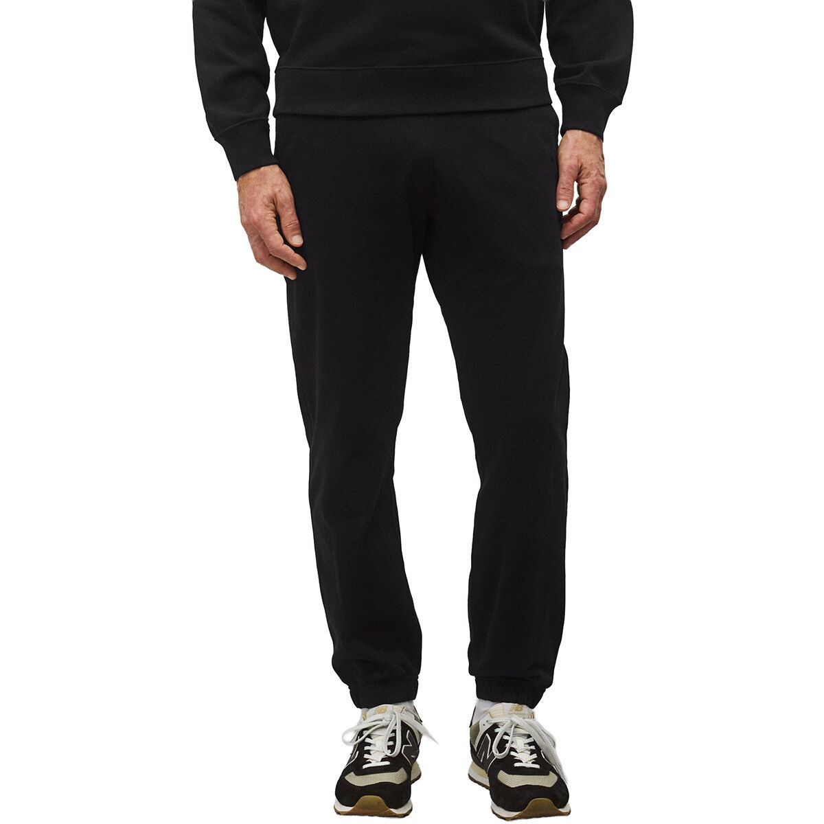 Image of Reigning Champ Heavyweight Jersey Cuffed Sweatpant - Men's Black, M