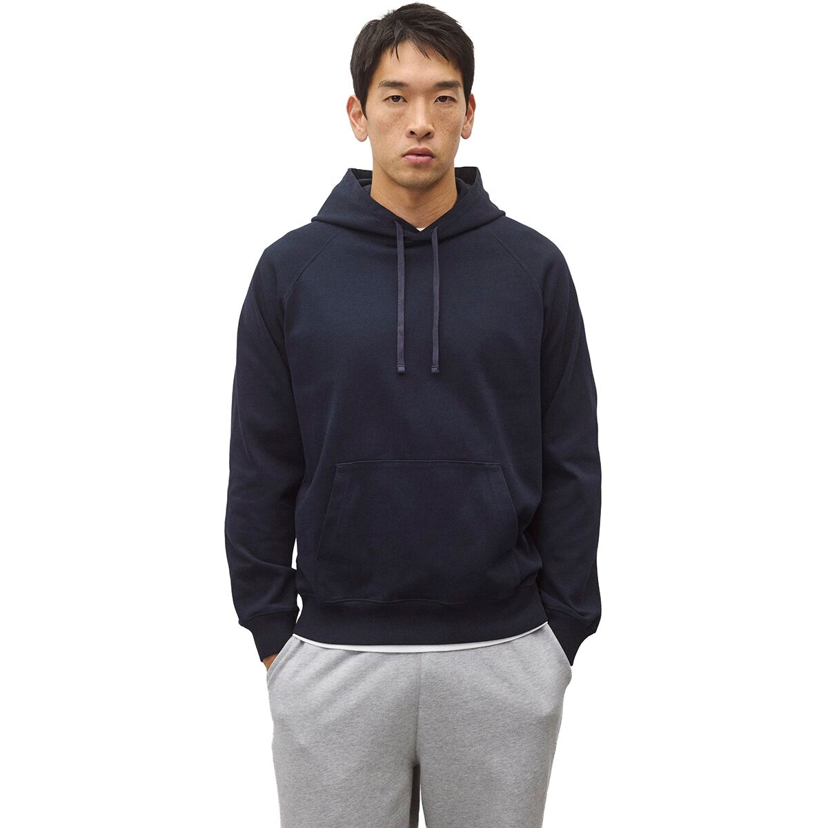 Image of Reigning Champ Heavyweight Jersey Hoodie - Men's Navy, XXL
