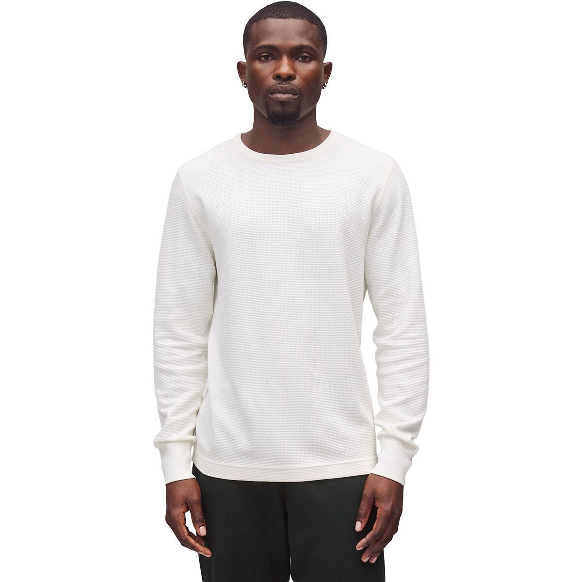 Image of Reigning Champ Lightweight Waffle Long-Sleeve - Men's Championship White, XXL