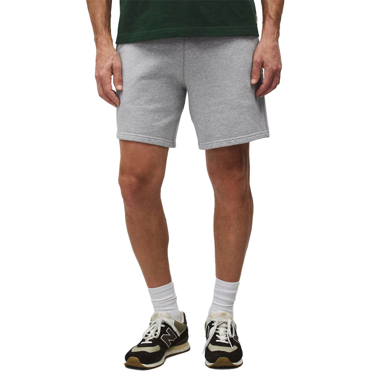 Image of Reigning Champ Midweight Terry 7in Sweatshort - Men's Hgrey, XXL