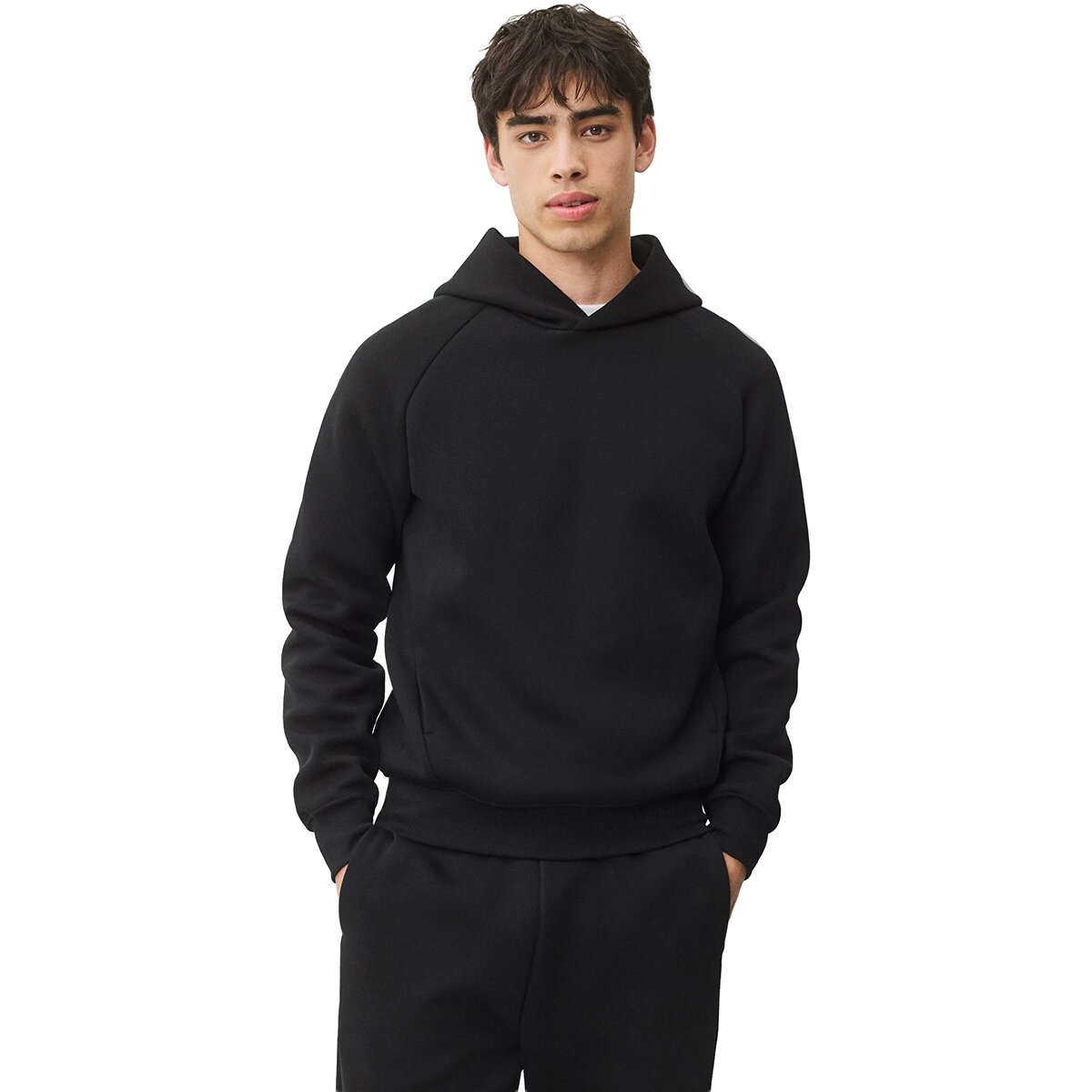 Image of Reigning Champ Dual Fleece Standard Hoodie - Men's Black, XL