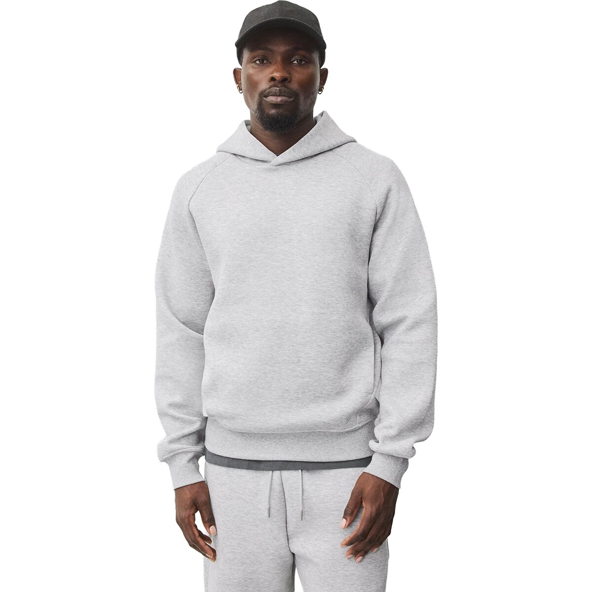 Image of Reigning Champ Dual Fleece Standard Hoodie - Men's Heather Grey, XXL