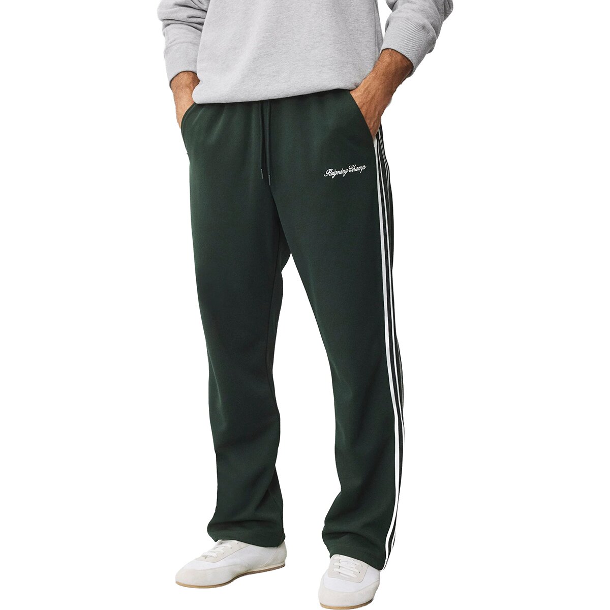 Image of Reigning Champ Poly Pique Campo Standard Track Pant - Men's Petrol, XXL