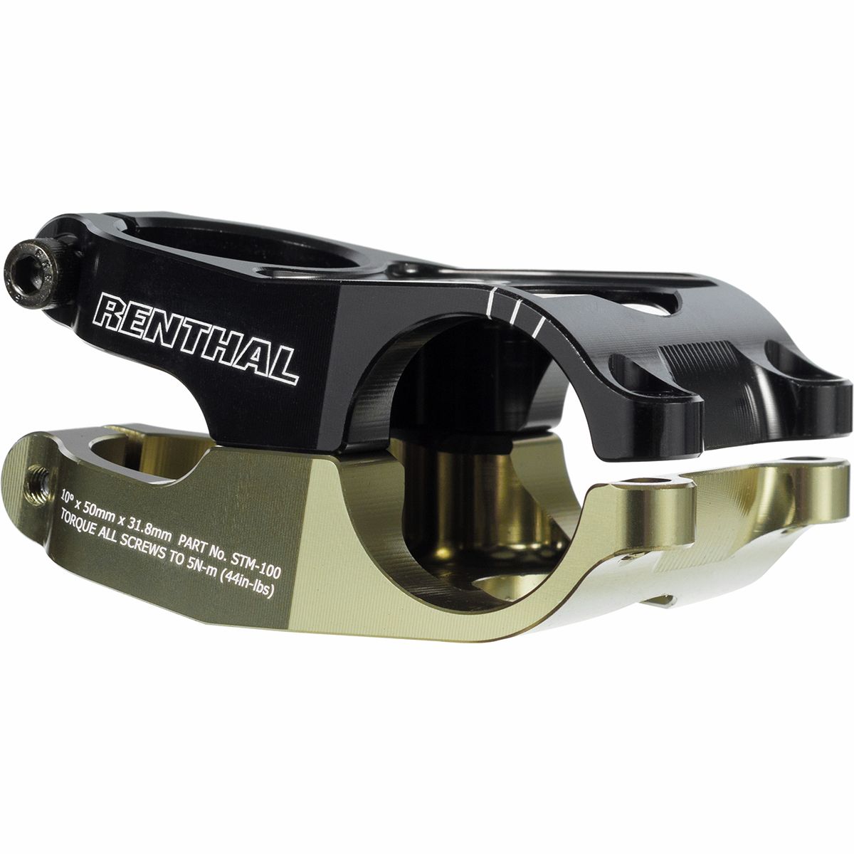 Image of Renthal Duo Stem Black/Gold, 50mm