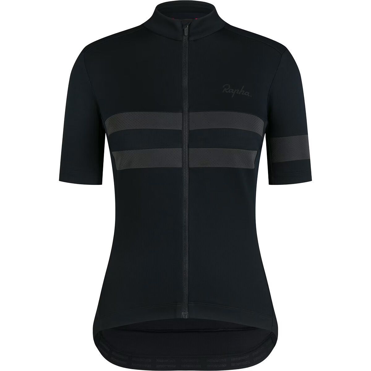 Image of Rapha Brevet Jersey - Women's Black/Black Reflective, L
