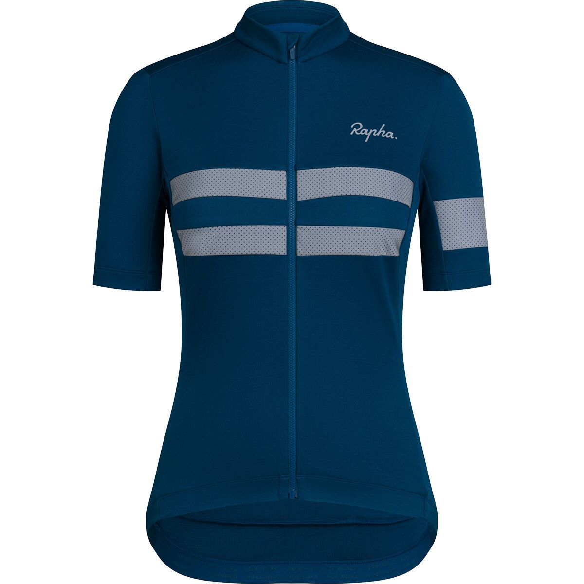 Image of Rapha Brevet Jersey - Women's Jewelled Blue/Silver Reflective, XXS