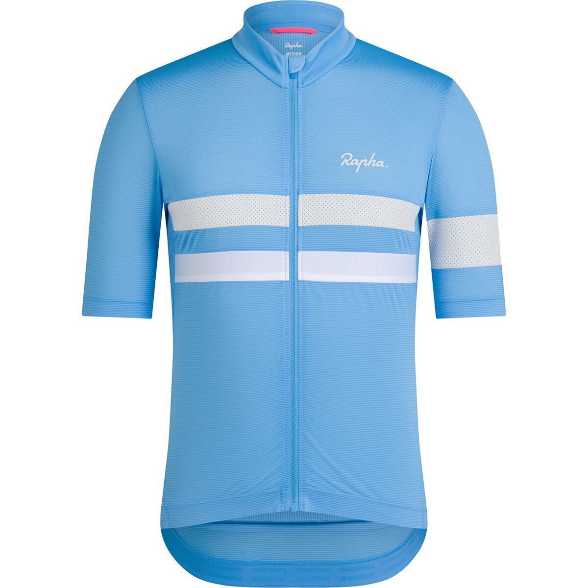 Image of Rapha Brevet Lightweight Short-Sleeve Jersey - Men's All Aboard/White Alyssum, S