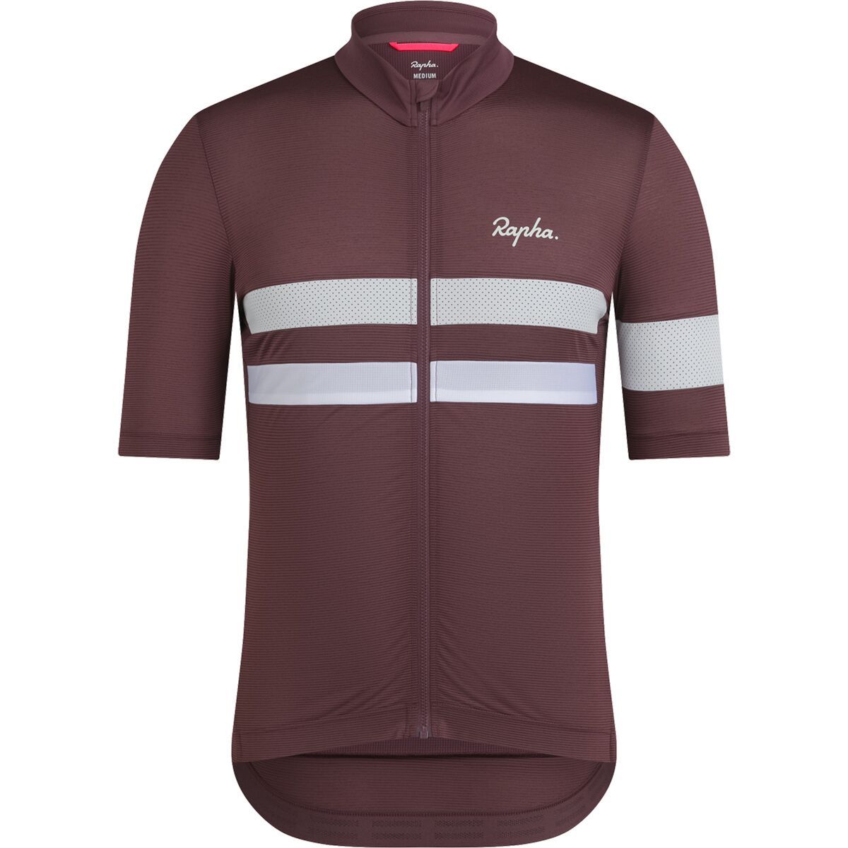 Image of Rapha Brevet Lightweight Short-Sleeve Jersey - Men's Huckleberry/White Alyssum, L