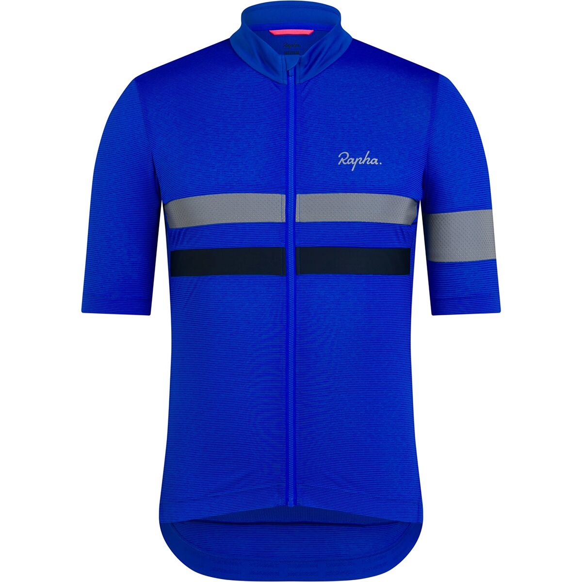 Image of Rapha Brevet Lightweight Short-Sleeve Jersey - Men's Ultramarine/Dark Navy, S
