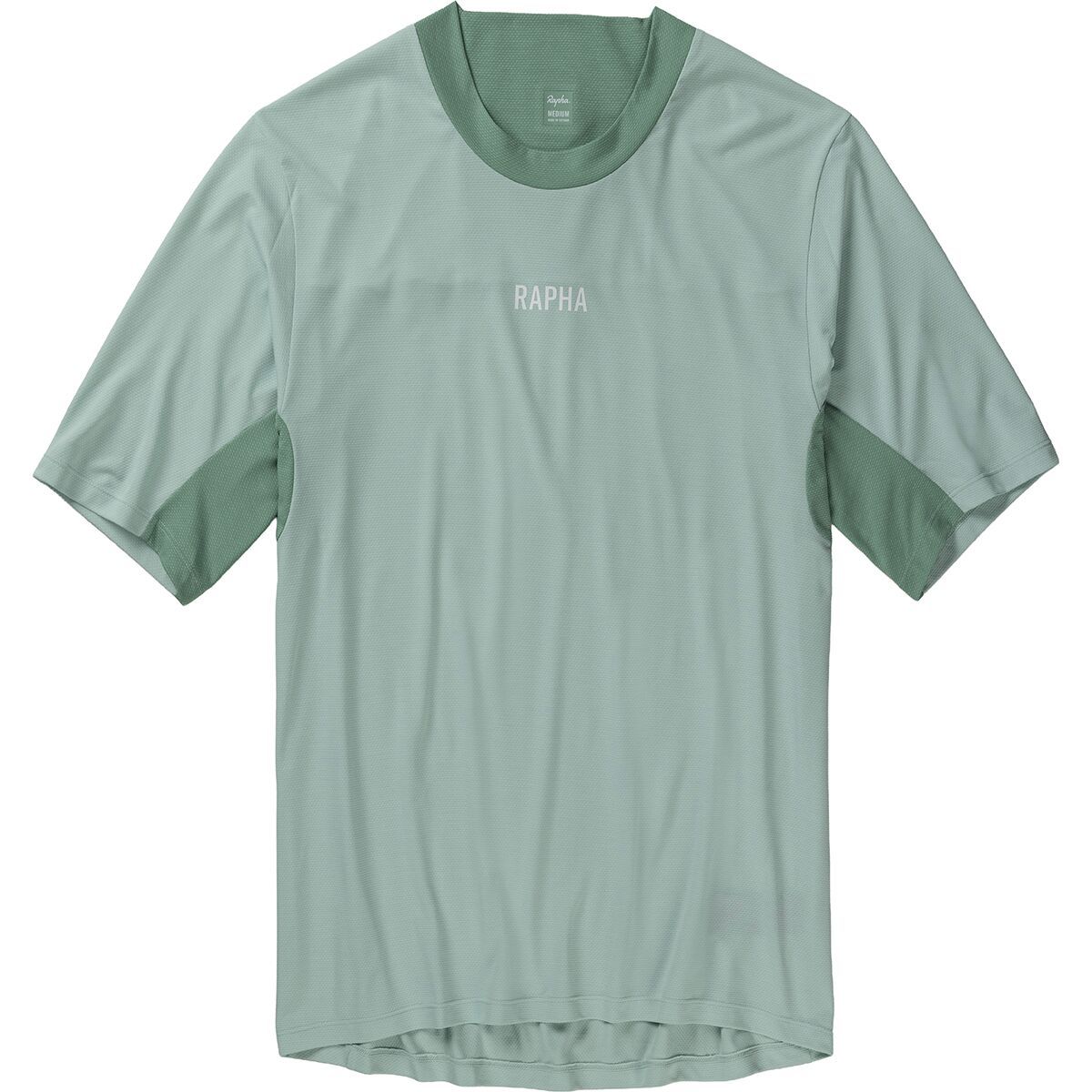 Image of Rapha Trail Technical T-Shirt - Men's Egg Shell/Pale Green, S
