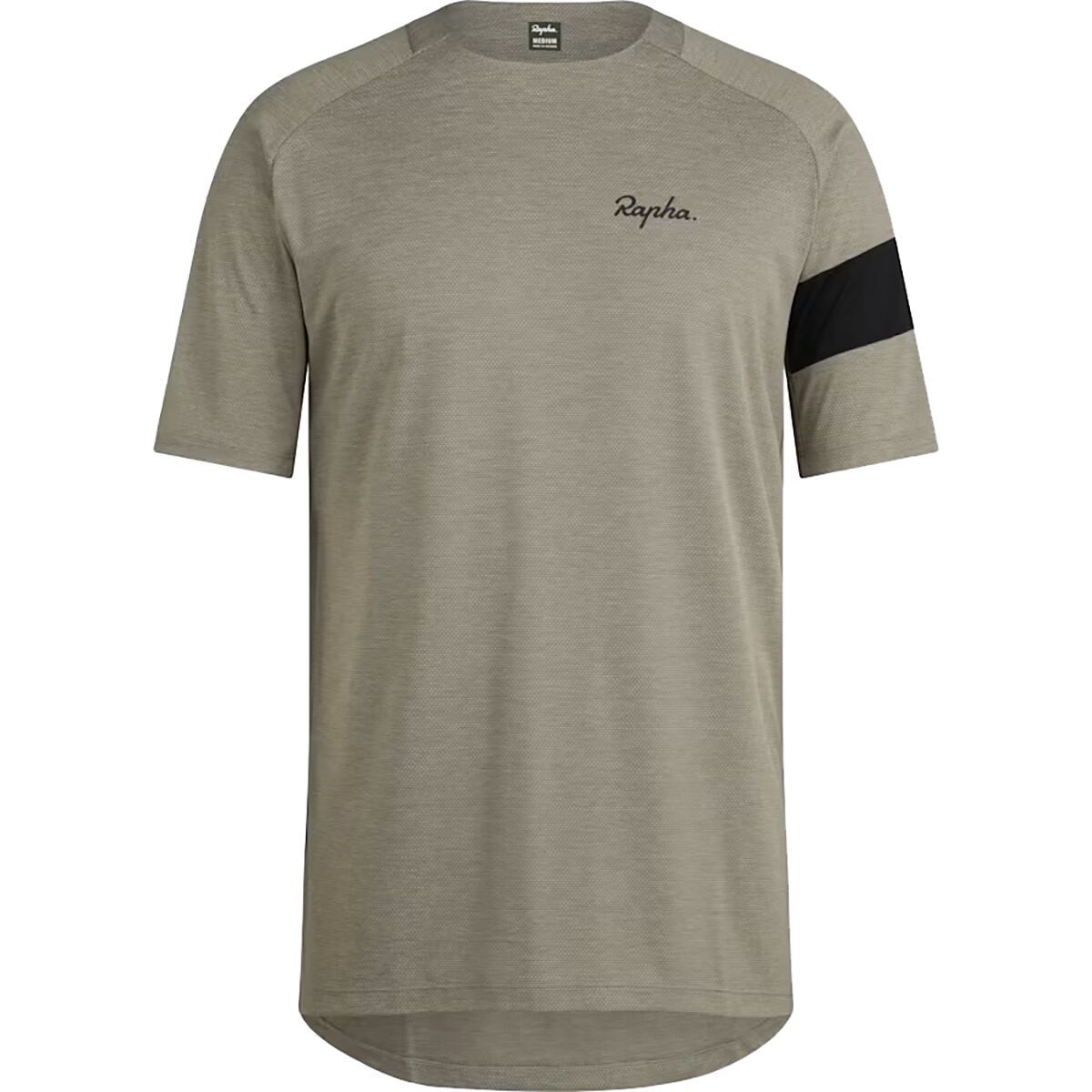 Image of Rapha Trail Technical T-Shirt - Men's Khaki/Black, M