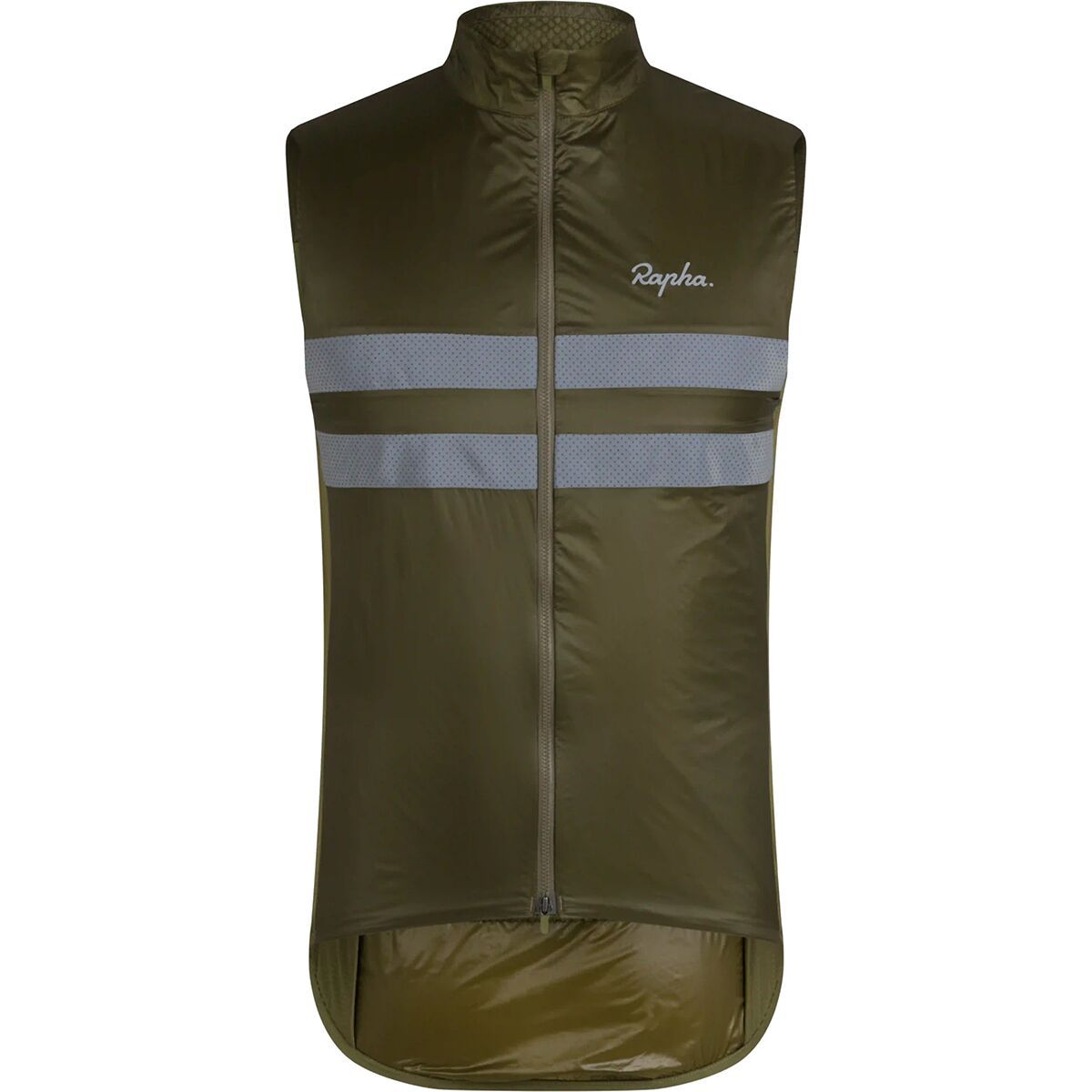 Image of Rapha Brevet Insulated Gilet - Men's Dark Khaki/Silver, M
