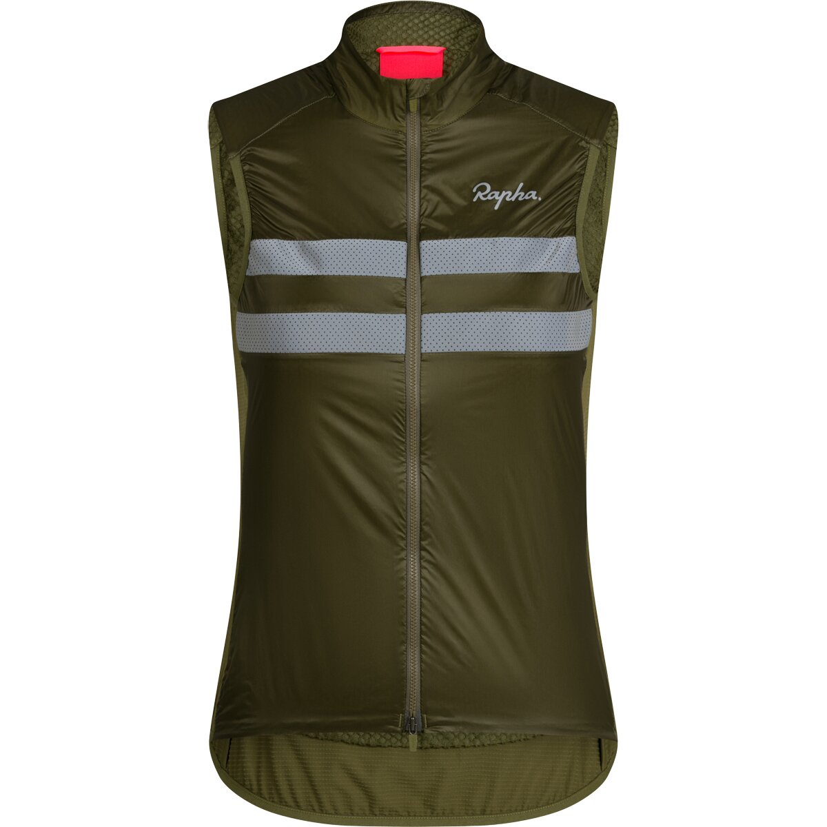Image of Rapha Brevet Insulated Gilet - Women's Dark Khaki/Silver, XS