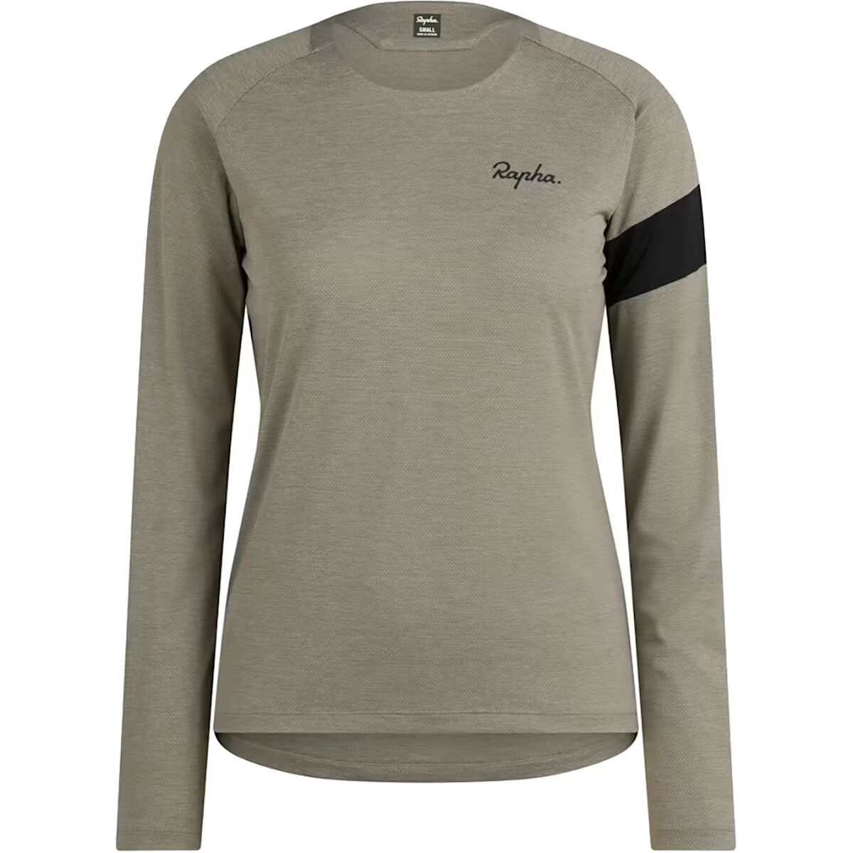 Image of Rapha Trail Long-Sleeve Technical T-Shirt - Women's Khaki/Black, XS
