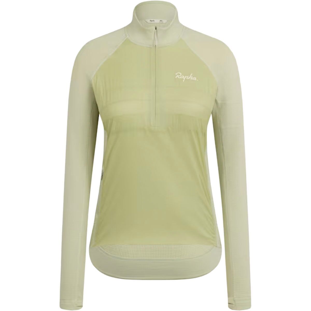 Image of Rapha Explore Zip Neck Pullover - Women's Lint/Aloe Wash, M