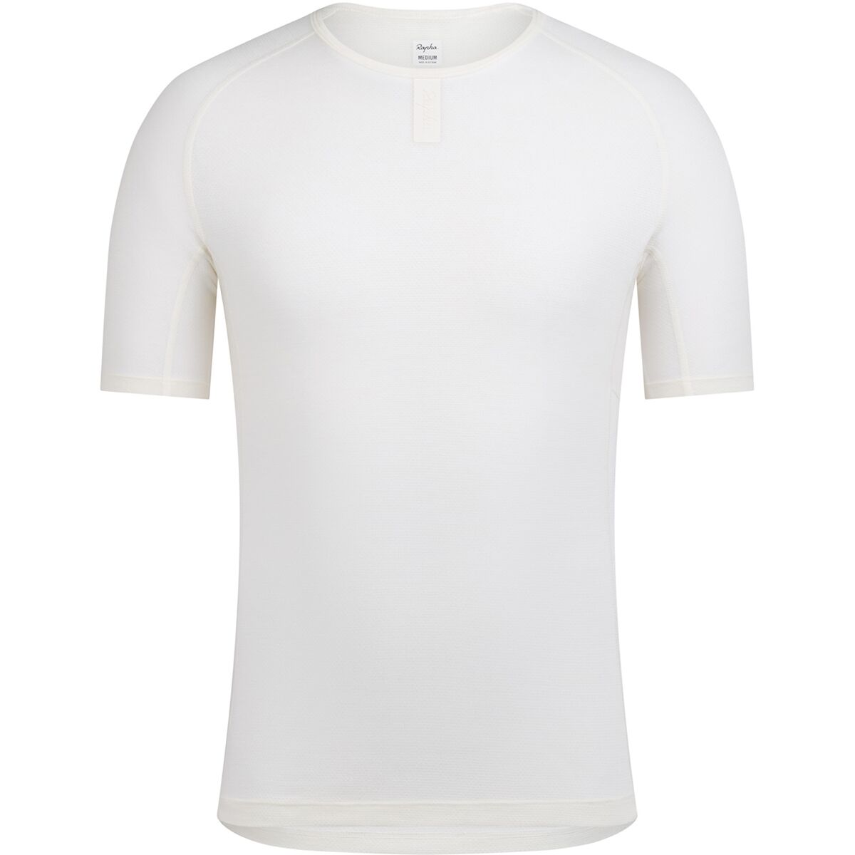 Image of Rapha Merino Lightweight Short-Sleeve Base Layer - Men's Cream/White, XS