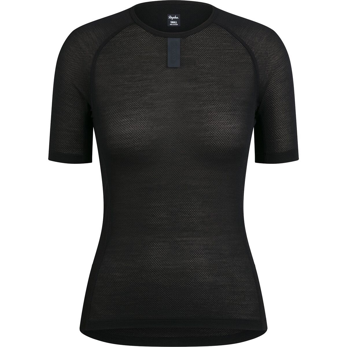 Image of Rapha Merino Lightweight Short-Sleeve Base Layer - Women's Black/Black, M