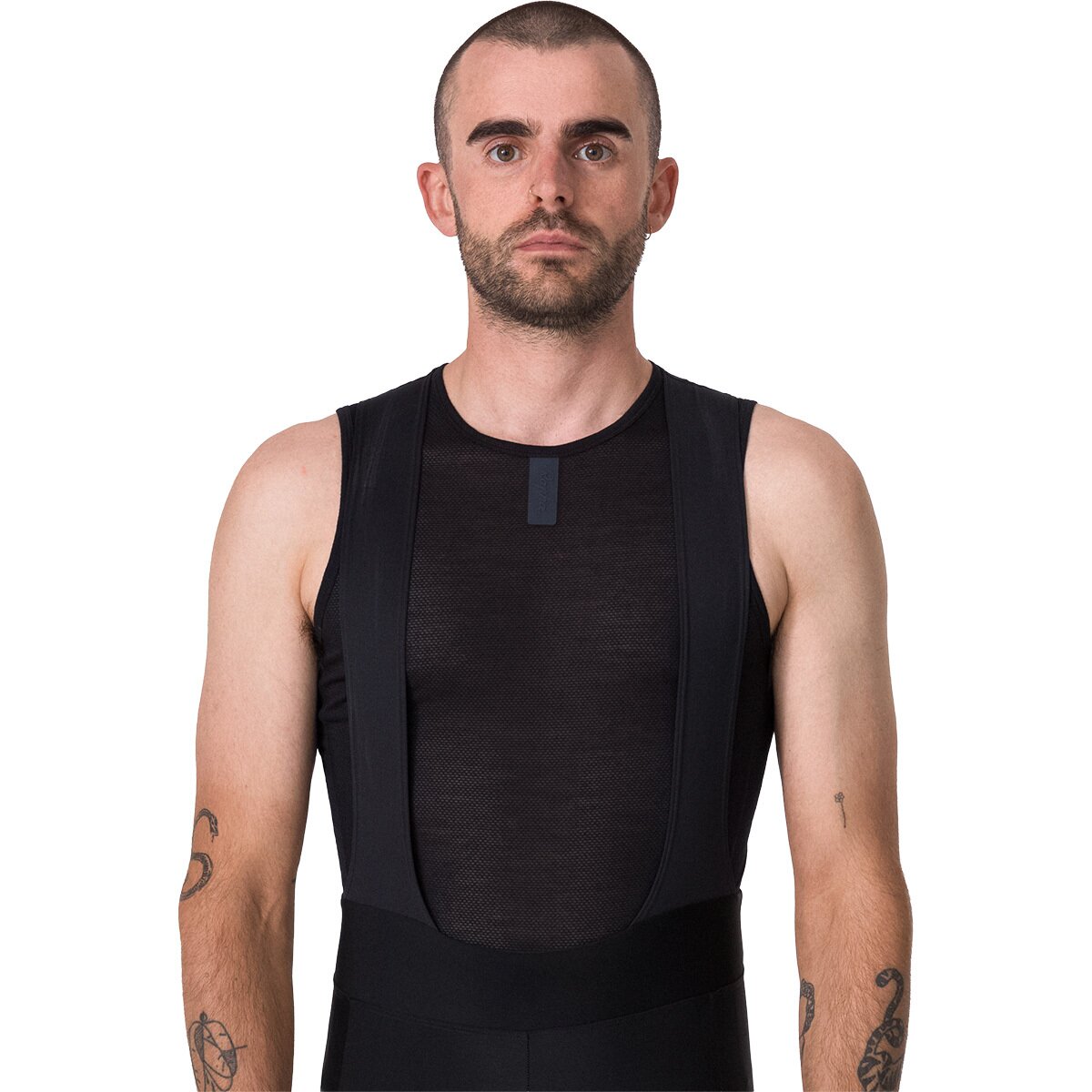 Image of Rapha Merino Lightweight Sleeveless Base Layer - Men's Black/Black, S