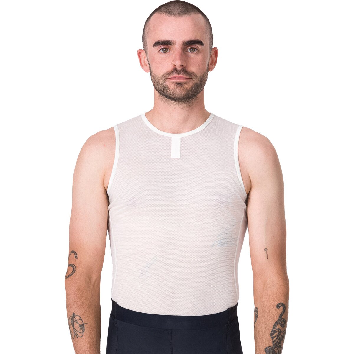 Image of Rapha Merino Lightweight Sleeveless Base Layer - Men's Cream/White, L