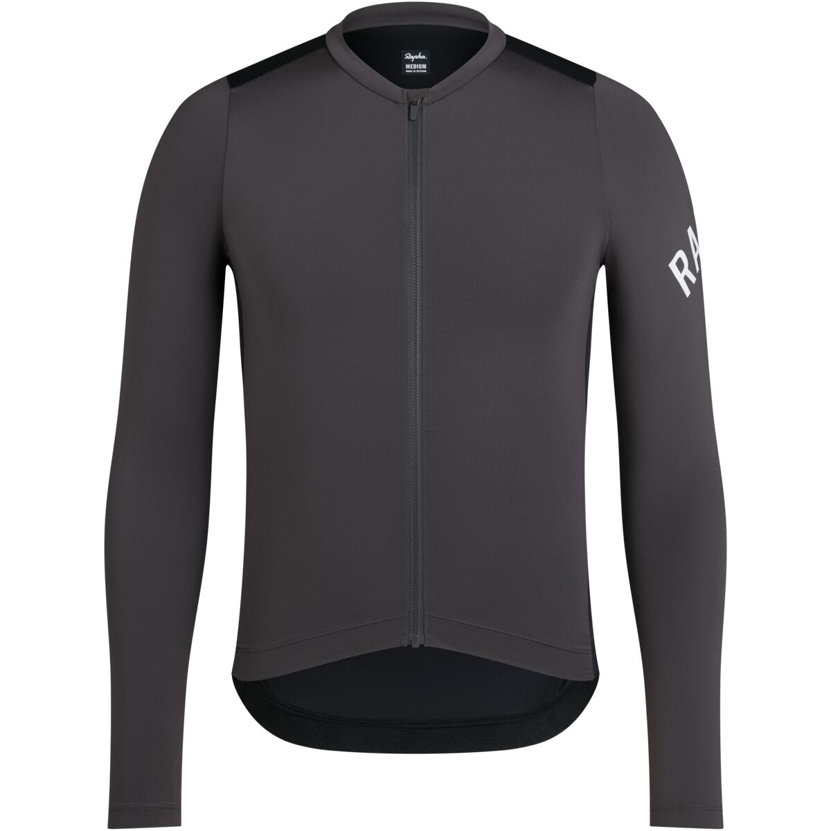 Image of Rapha Pro Team Long-Sleeve Jersey - Men's Dark Grey / Dark Navy, XL