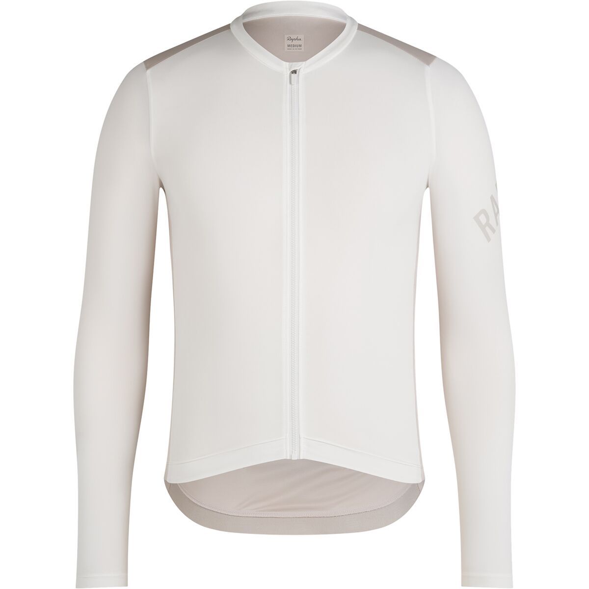 Image of Rapha Pro Team Long-Sleeve Jersey - Men's White Alyssum/Silver Gray, XXL