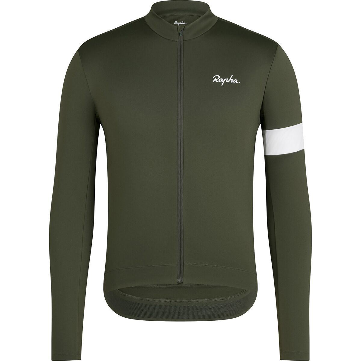 Image of Rapha Core Thermal Long Sleeve Jersey - Men's Deep Depths/White Alyssum2, M