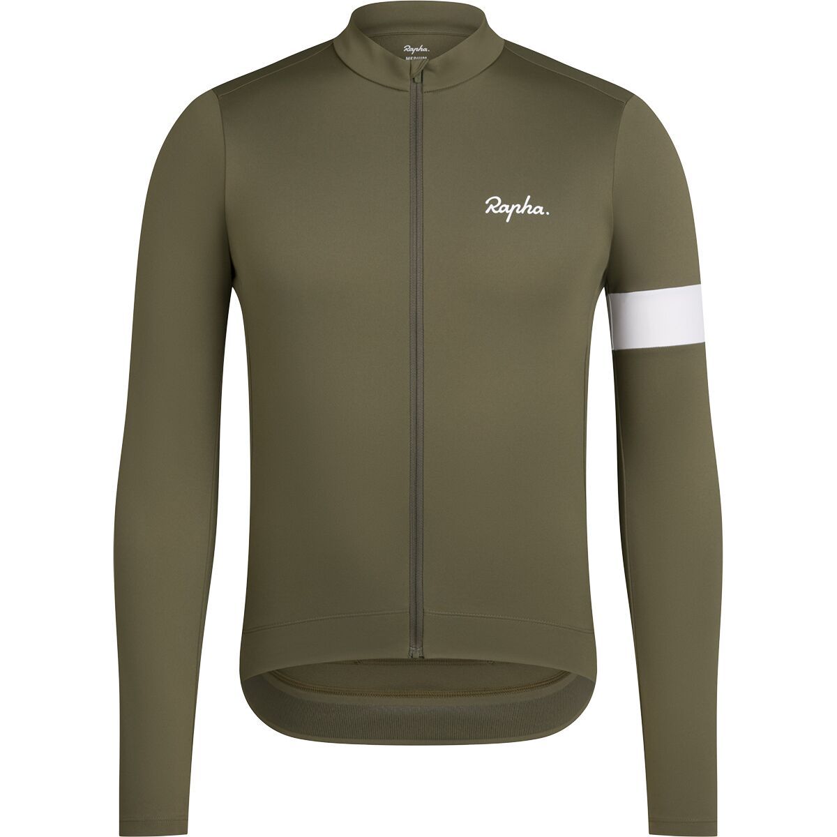 Image of Rapha Core Thermal Long Sleeve Jersey - Men's Kalamata/White Alyssum, S