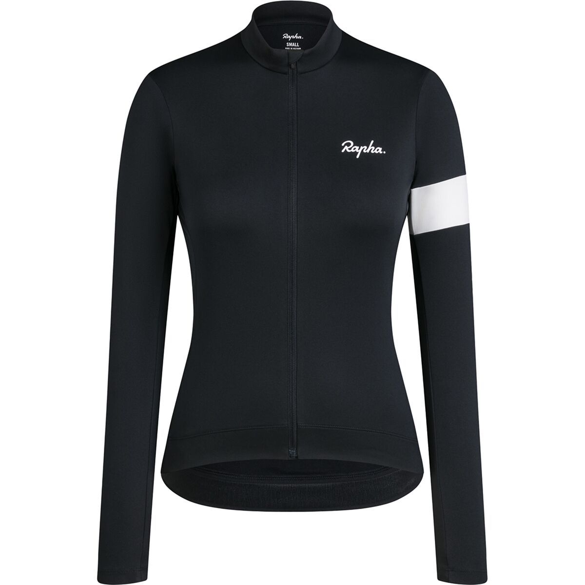 Image of Rapha Core Thermal Long Sleeve Jersey - Women's Black/White, S